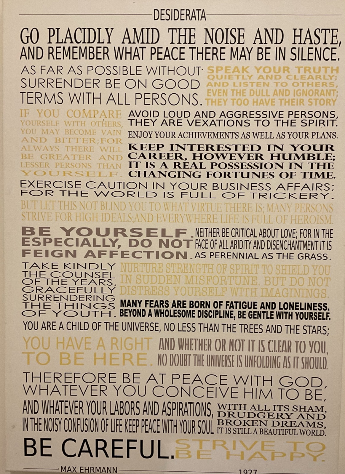 Desiderata