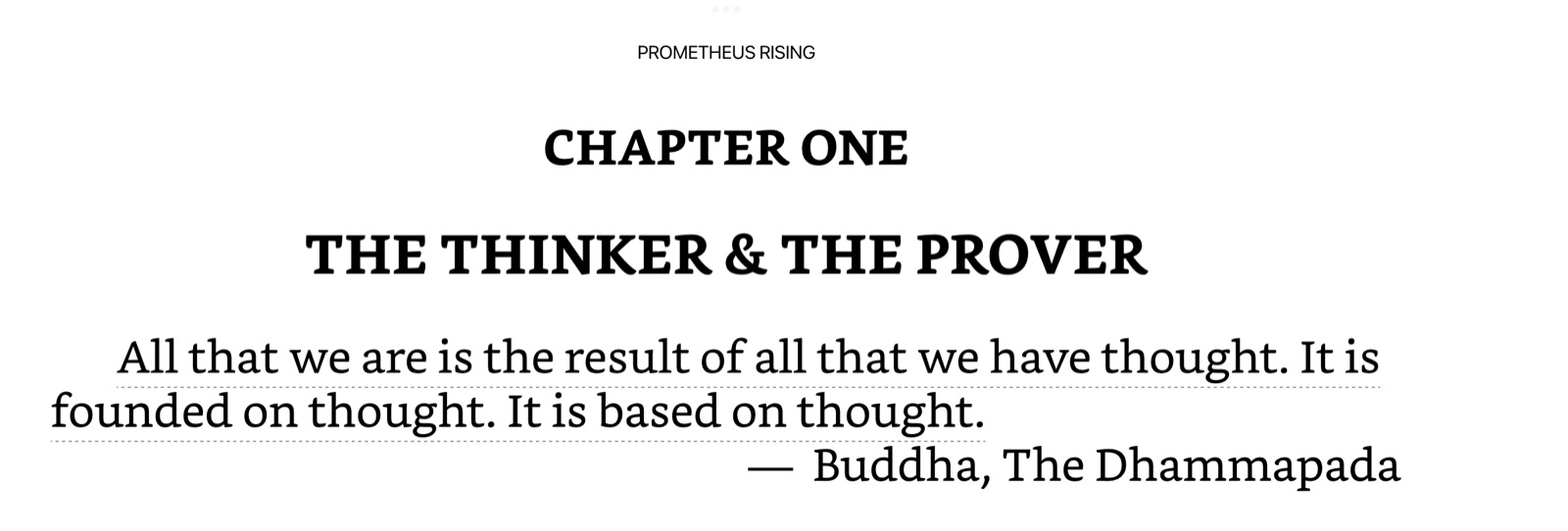 The thinker & the prover