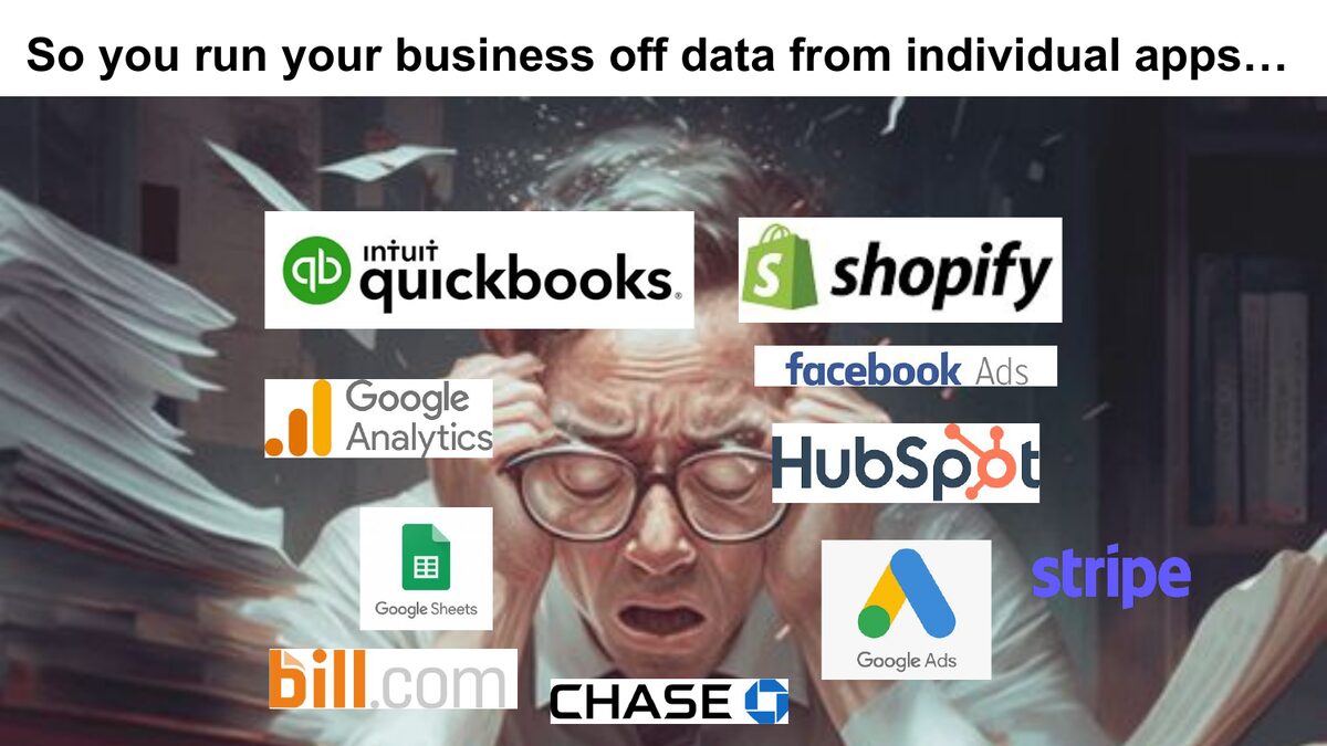 Running the business off individual apps